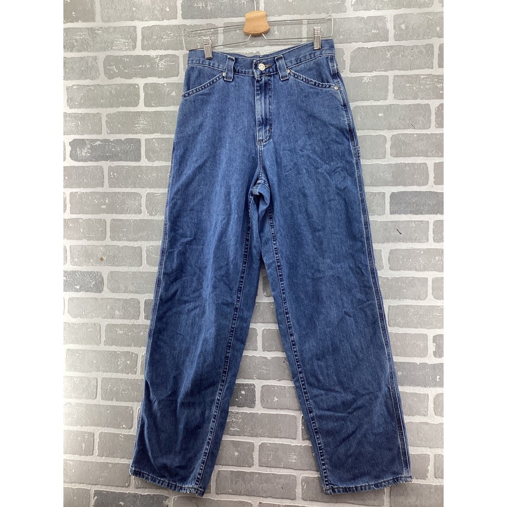 Riveted By Lee Vintage Carpenter Jeans High Waisted Wide Leg Medium Wash Denim
